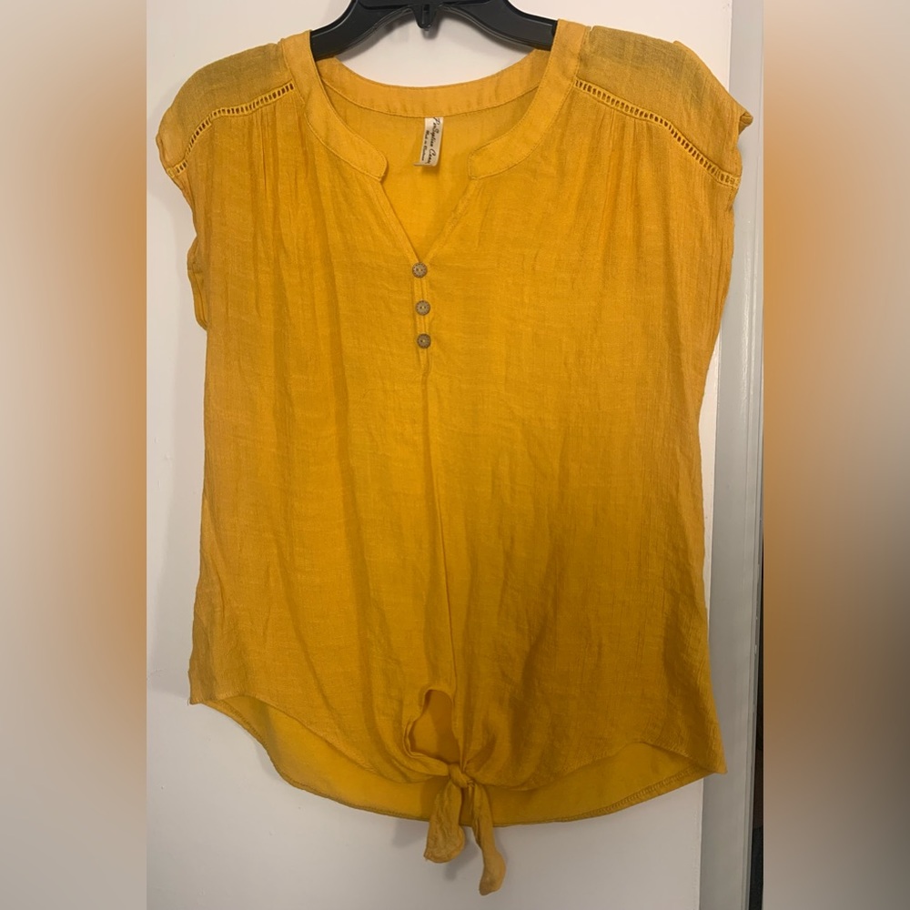Boho Front Tie Blouse
